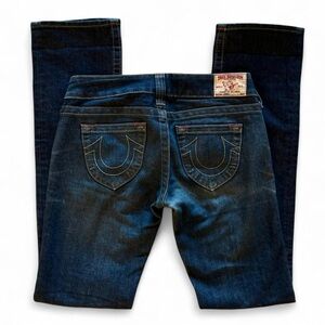 Y2K True Religion Low Rise Dark Blue Denim Jeans